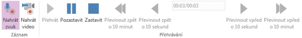 Záznam zvuku nebo videa