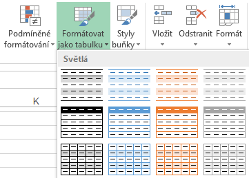 Výběr automatického formátu