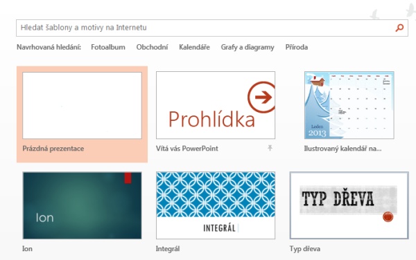 Prázdná prezentace